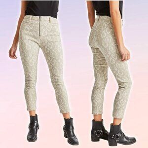 BRIXTON Slater High Waisted Slim Fit Pant Sz 27 Snakeskin